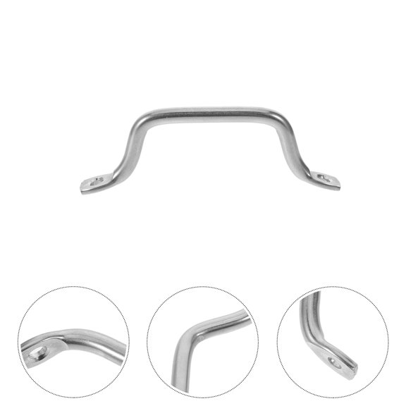 FENGGUIQU 2Sets Universal Stainless Steel Board Handles Metal Hardware Replacement for Serving Trays