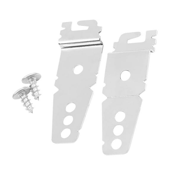 FENGGUIQU 2pcs Dishwasher Mounting Fastening Bracket Silver Iron Secure Installation for Homeowners