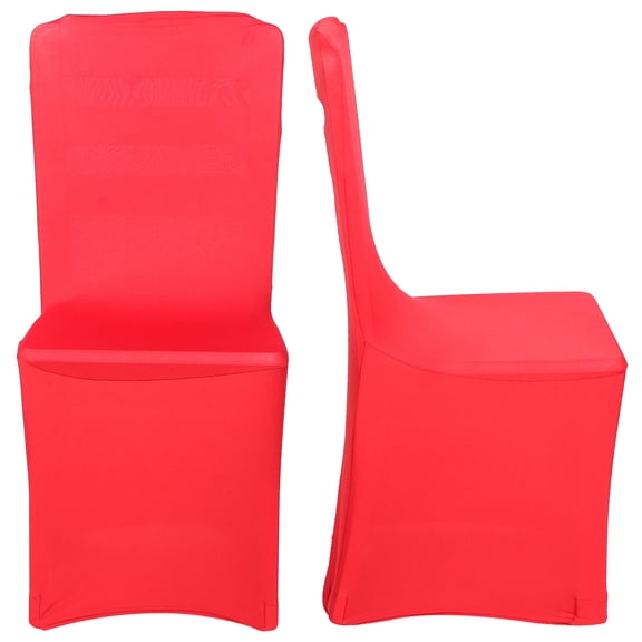 FENGGUIQU 2Pcs Red Chair Covers Waterproof Machine Washable for Wedding Event Decor
