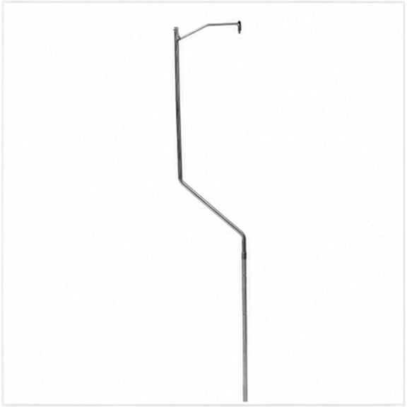 FENGGUIQU 2pcs Extendable Camping Table Light Stand Pole for LED Lanterns Silver