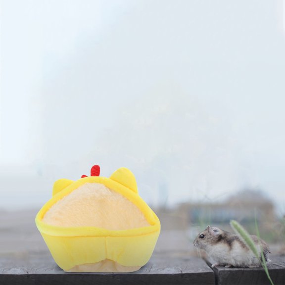FENGGUIQU 2Pcs Assorted Color Pet Bed House Warm Cotton Nest for Small Pets and Hamsters