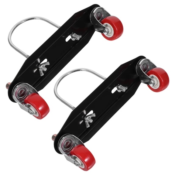 FENGGUIQU 2pcs Heater Caster Iron Universal Wheel Bracket Replacement Part