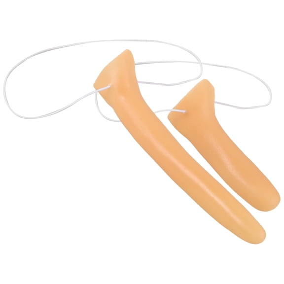 FENGGUIQU 2-Piece Nose Prop Vinyl Simulation Costume Accessory for Stage Shows, Party Performance, Theater