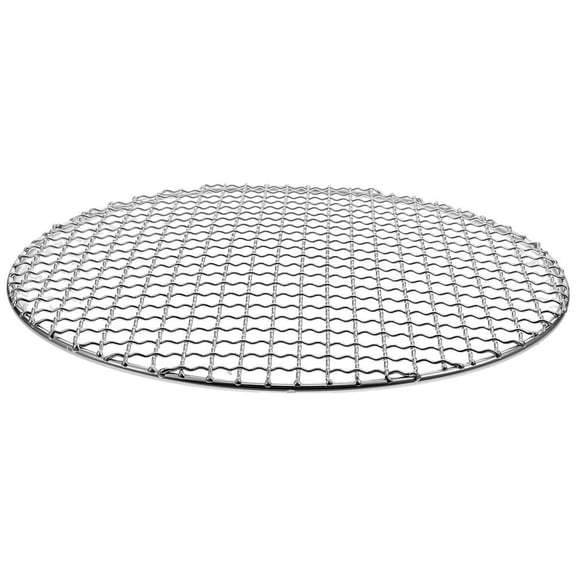 FENGGUIQU 304 Stainless Steel Barbecue Mesh Grill Net Round Cooking Grate 1Pack