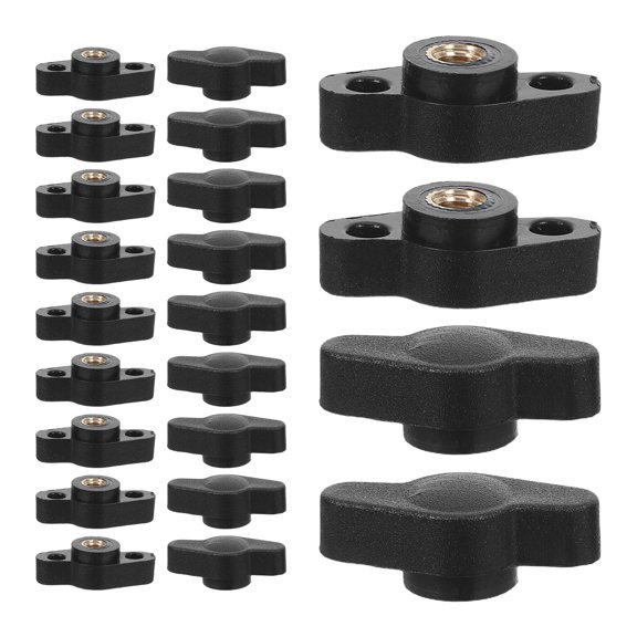 FENGGUIQU 30Pcs T Shape Thread Clamping Handle Knobs with Quick Install Design for Hand Tightening