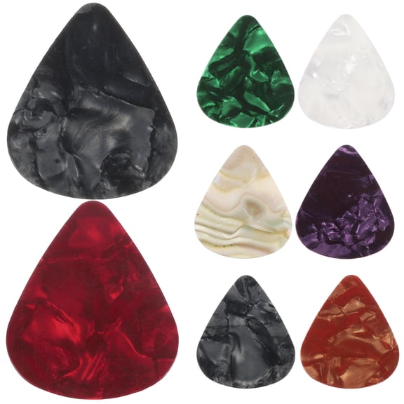 FENGGUIQU 30pcs Guitar Picks Pack Thick Guitar Pick Assorted Color for Music Practice and Performance