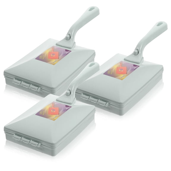 FENGGUIQU 3Pcs Multi Function Lint Roller Brush Blue for Clothes Sofa Furniture Hair Removal