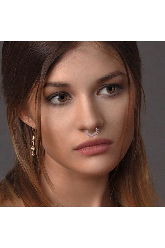 3 Pieces Lightweight Alloy Nose Cuffs No Piercing Nose for Party Decoration