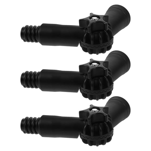 FENGGUIQU 3Pcs Rotatable Extension Pole Angle Adapter Joint Compatible with Mop and Paint Roller Poles