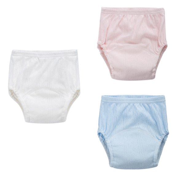 FENGGUIQU 3pcs Potty Training Pants for Girls Cotton Training with Breathable .45inch