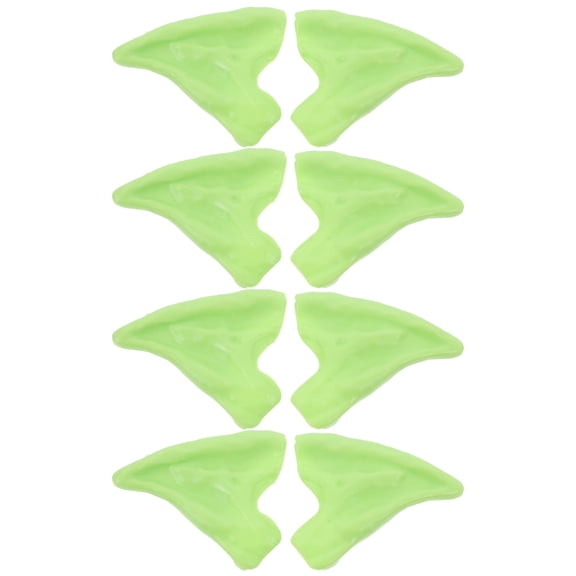 FENGGUIQU 4 Pairs of Pointed Fairy Ears Cosplay Accessory Green Latex for Cosplayers