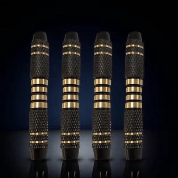 FENGGUIQU 4Pcs Copper Barrels Replacement Shafts with Built-in Rings for Improved Dart Performance