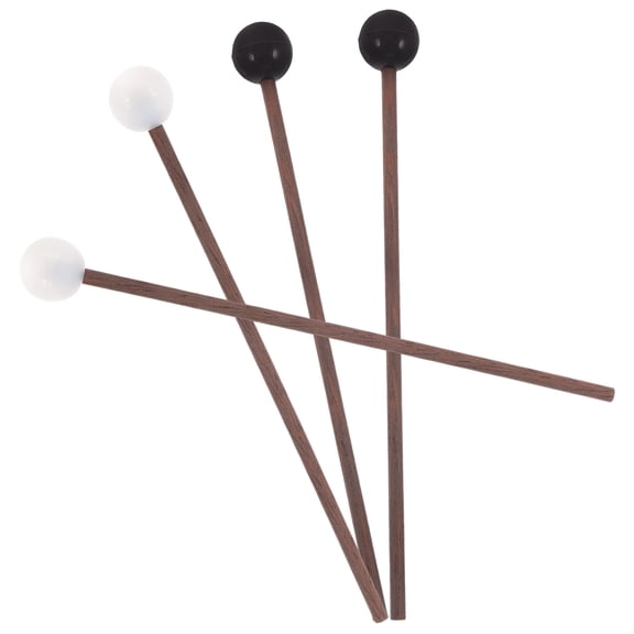 FENGGUIQU Set of 4 Wooden Percussion Mallets for Drumming Practice, Unique Sound Effects, and Music Performance