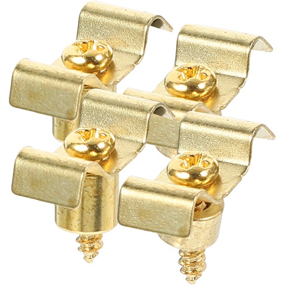 FENGGUIQU 4 Sets Guitar Lock Buckle Metal Golden for Essential Guitar Accessories Solutions