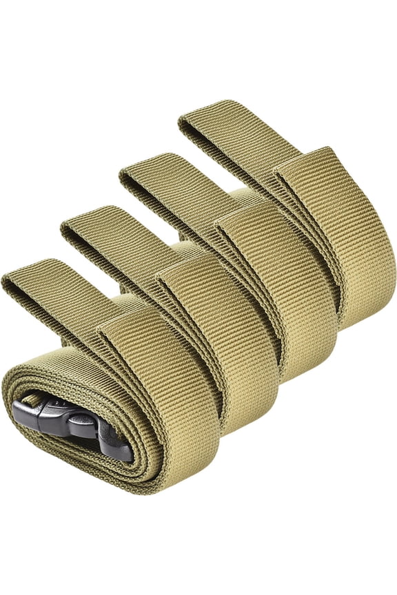 4Pcs Lightweight Khaki Travel Belt Straps with Strong Bearing Capacity for Moving
