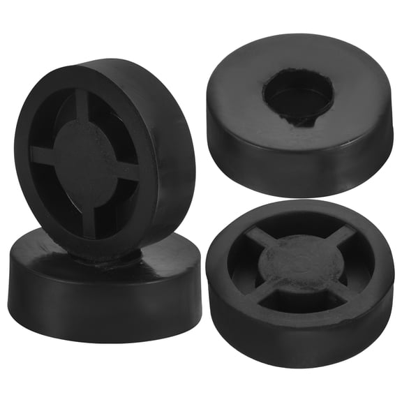 FENGGUIQU Speaker Isolation Pad Black Rubber Floor Protector for Amplifiers and Subwoofers 4Pcs