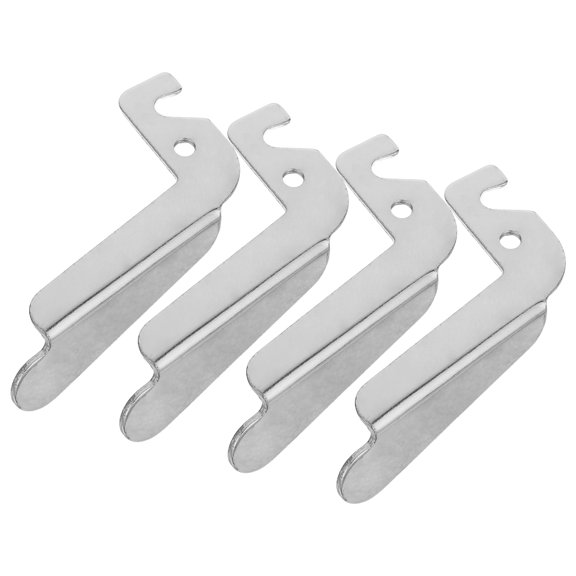 FENGGUIQU 4Pcs Easy Install Stainless Steel Boiler Door Handle Spare Parts for Coal Heating System