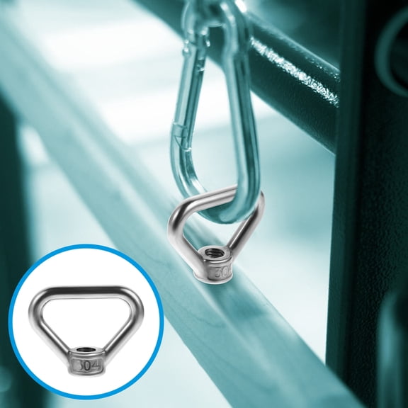 FENGGUIQU 4-Pack Heavy Duty Triangle Lifting Nuts for Strong, Secure, and Smooth Fastening in Industrial and Construction Use
