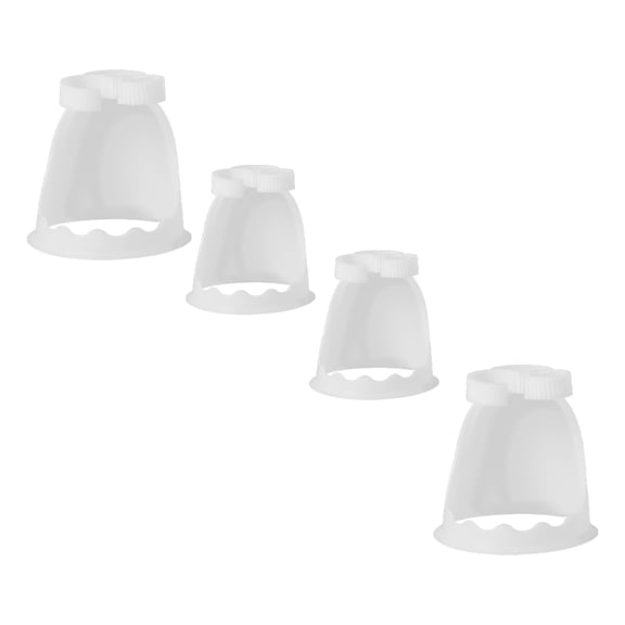 FENGGUIQU 4Pcs Wedding Party Flower Arrangement Base White Bouquet Fixing Stand