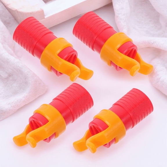 FENGGUIQU 4Pcs Woodworking Screw Holder Red ABS Screw Gripper Tool for Improved Safety and Efficiency