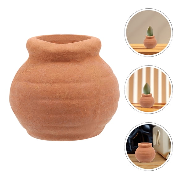 FENGGUIQU 4Pcs Succulent Flower Pot Red Terracotta Planters for Plant Lovers Balcony Garden