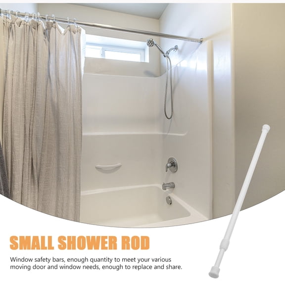 FENGGUIQU 4Pcs White Window Security Bars Adjustable for Sliding Doors and Windows