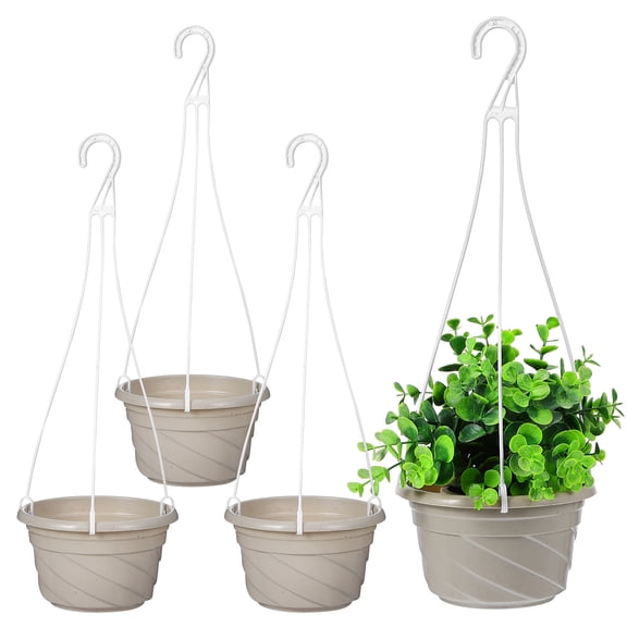 FENGGUIQU 4pcs Hanging Succulent Planter PVC Weather-resistant for Garden