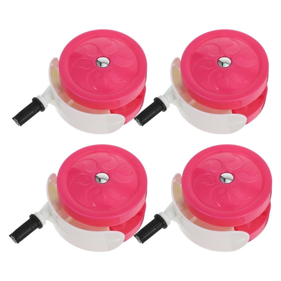 FENGGUIQU 4pcs Replacement Walker Parts Stroller Wheel Replacement In Pink PP