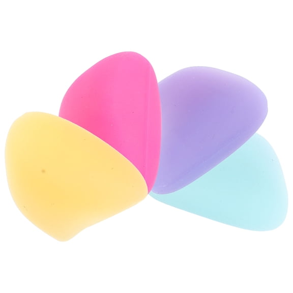 FENGGUIQU 4pcs Thumb Guard Flute Button Conservation Pad Thumb Support Pink and Purple