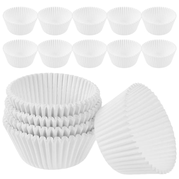 FENGGUIQU 500Pcs Pastry Cases Round Water Resistant Baking Cups For Holiday Events