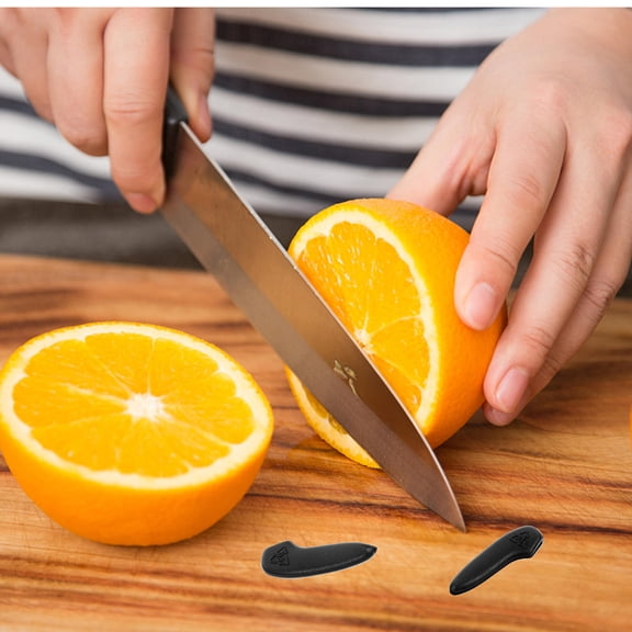FENGGUIQU 50Pcs Black Protective Sleeves for Kitchen Pairing Knives Made from Plastic for Safe Storage