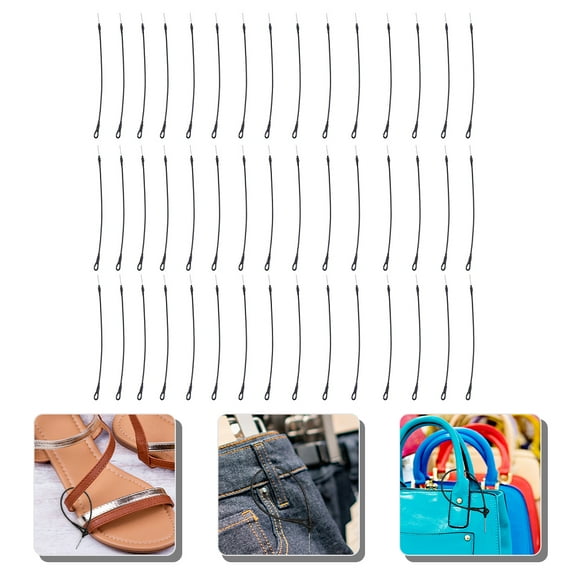 FENGGUIQU Security Cable With Loops Anti-Theft Steel Wire 50Pcs