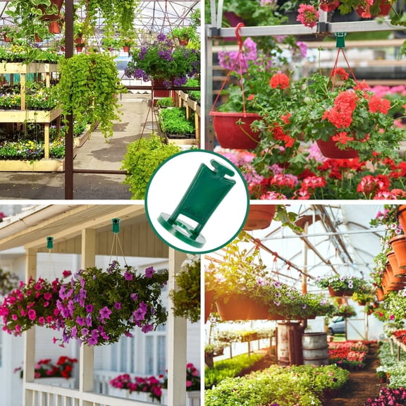 FENGGUIQU 50Pcs Greenhouse Plant Clip Made of Sturdy PP for Hanging Flowers and Small Pots