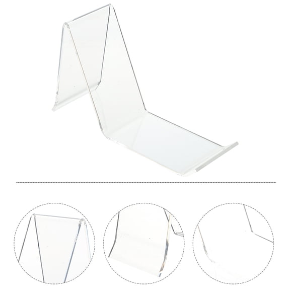 FENGGUIQU 5Pcs Transparent Acrylic Shoe Display Stand Flat Sneaker Rack for Retail