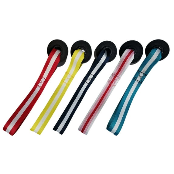 FENGGUIQU 5Pcs Assorted Color Door Buckle Puller Stretch Belt Fitness Equipment Accessories