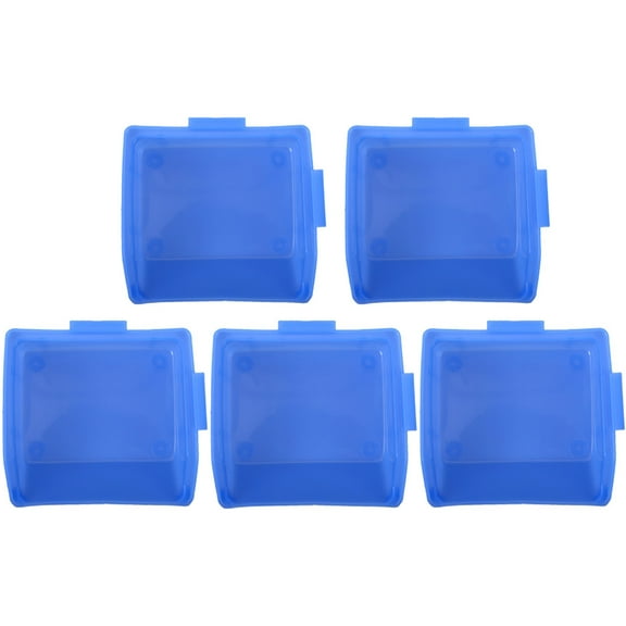 FENGGUIQU 5-Piece ABS Stackable Storage Containers Set for Office, Warehouse, and Home Organization