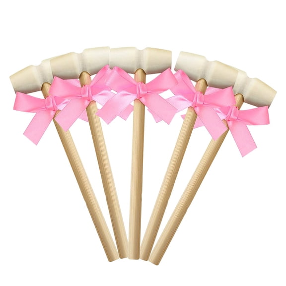 FENGGUIQU 5-Piece Timber Seafood Cracking Hammer Set for Family Use - Crab and Lobster Shell Crackers