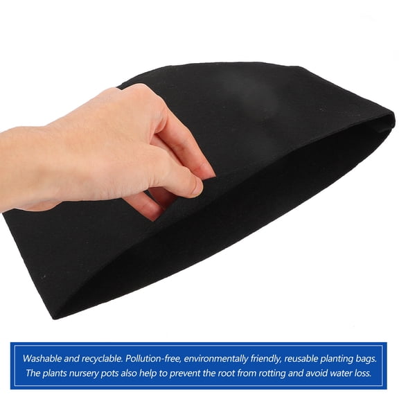 FENGGUIQU 6 Pack Black NonWoven Planting Bags for Storage Breathable Grow Bags for Vegetables and Herbs