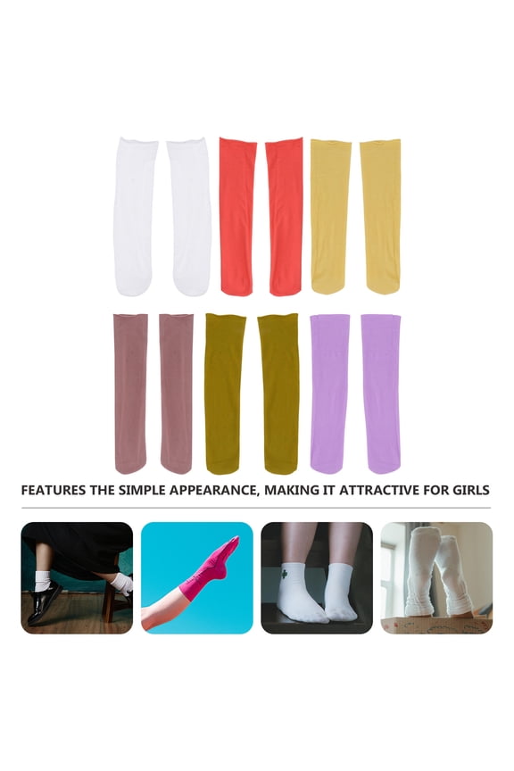 6 Pairs Thin Surface Socks for Women Ice Silk Comfortable Summer Wear