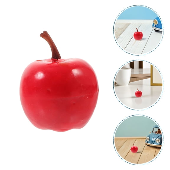 FENGGUIQU 60Pcs Lifelike Red Foam Apples Decorative Artificial Fruit for Kitchen Display and Craft Projects