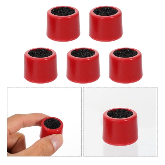 FENGGUIQU 6-Piece Red Plastic Cue Tip Repair Tool Set for Snooker Practice with Double-Sided Design