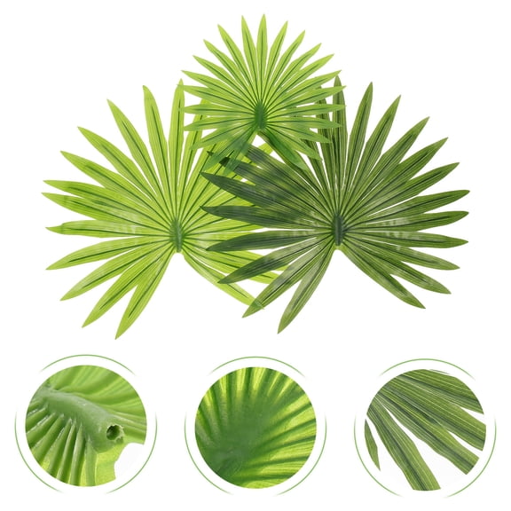 FENGGUIQU 6-Piece Artificial Palm Leaf Set for Table Centerpieces, Holiday Decorations, Floral Arrangements, and Home Decor Accents
