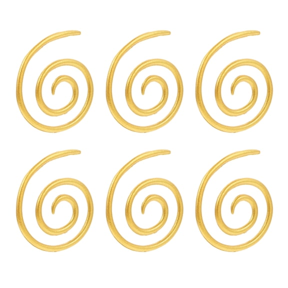 FENGGUIQU 6Pcs Wear Resistant Golden Alloy Knitting Needles for Multipurpose Sweater Weaving