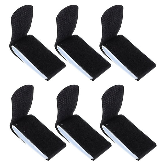 FENGGUIQU 6Pcs Black Sledge Fixing Straps Practical Ski Bindings for Outdoors