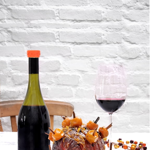 FENGGUIQU 6-Pack Reusable Silicone Wine Bottle Stoppers, Airtight Wine Seal Plugs to Preserve Flavor and Freshness