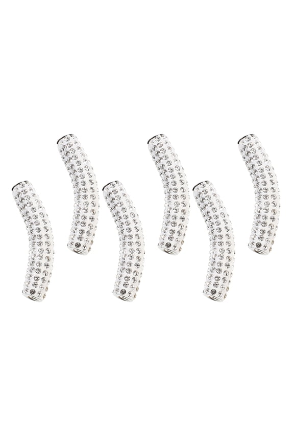 6Pcs Shoelace DIY Accessories Rhinestone Studded Metal Buckles Lightweight and Easy to Install