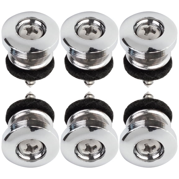 FENGGUIQU 6pcs Iron Guitar Button for Ukulele Replacement Parts and Easy to Install