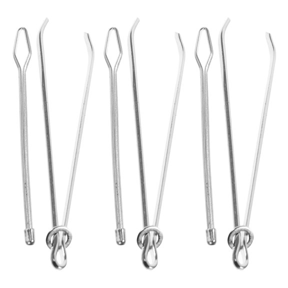 FENGGUIQU 6pcs Metal Drawstring Threaders for Clothing Cord Replacement Tool Set