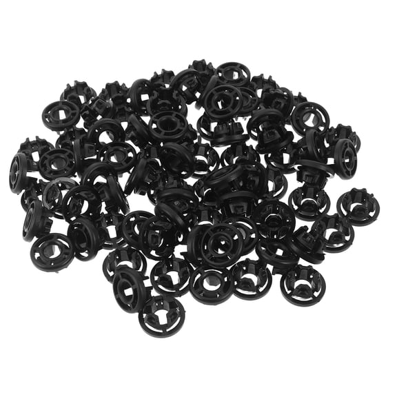 FENGGUIQU 80Pcs Car Engine Hood Retainer Clip Black Universal Fit Hood Prop Rod Holder Clamp for Vehicles