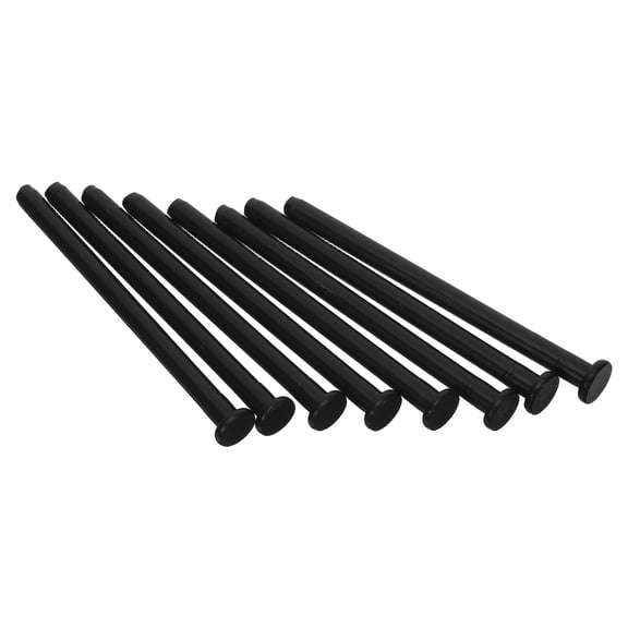FENGGUIQU 8Pcs Heavy Duty Gate Hinges Pins Black Metal Detachable for Secure Garage and Interior Doors